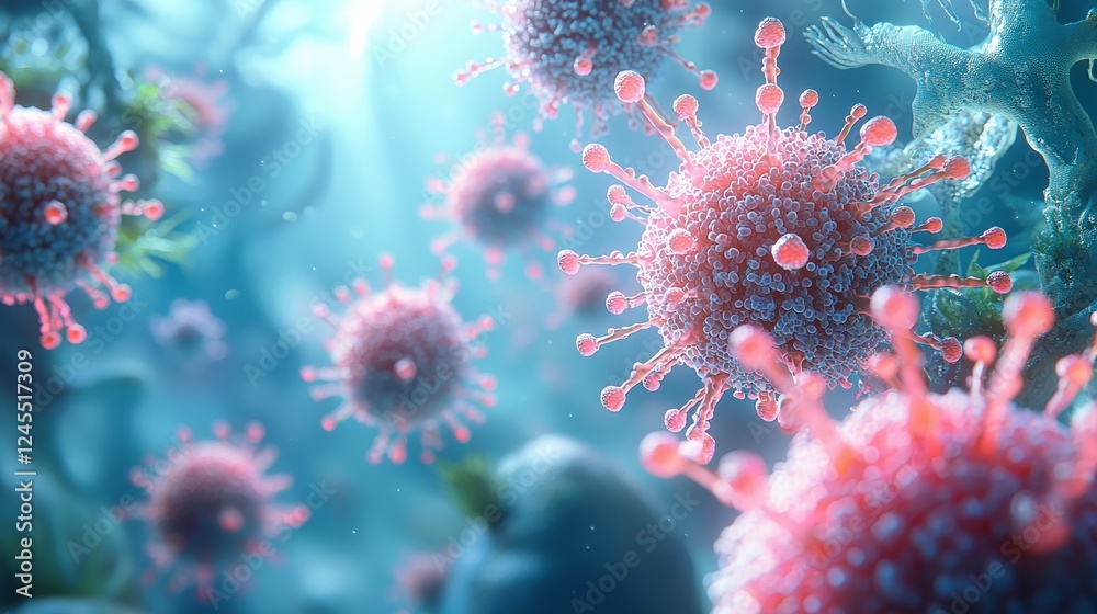 Molecular science in action exploring atom models and dna structures in a vibrant underwater environment Molecular science in action exploring atom models and dna structures in a vibrant underwater environment