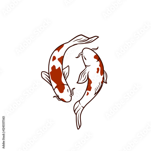 Two Koi Fish