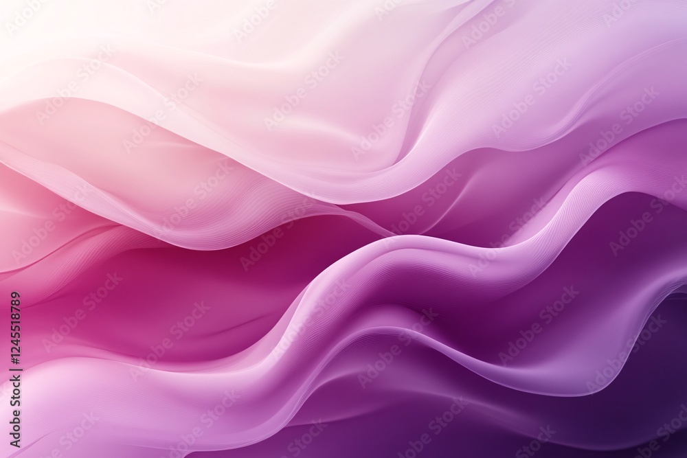 Obraz premium Abstract Pink and Purple Wave Design
