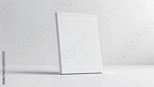 blank white book