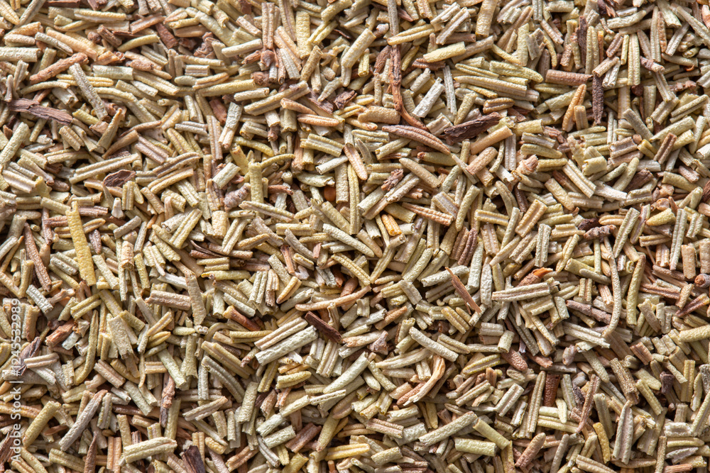 Close-up of dried rosemary cooking herb background. Dried herb food concept. Close-up of dried rosemary cooking herb background. Dried herb food concept.