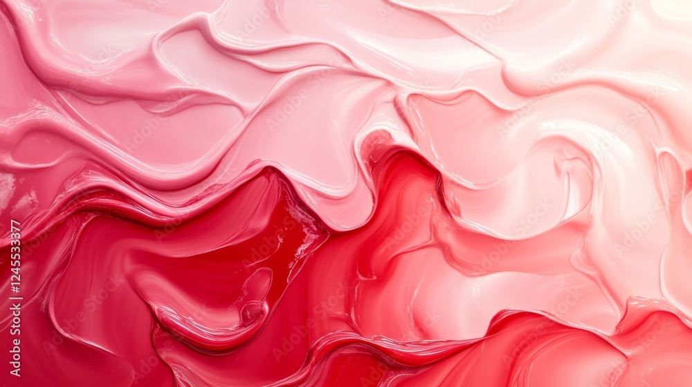 Obraz premium Warm Red Gradient Abstract Background with Flowing Fluid Textures