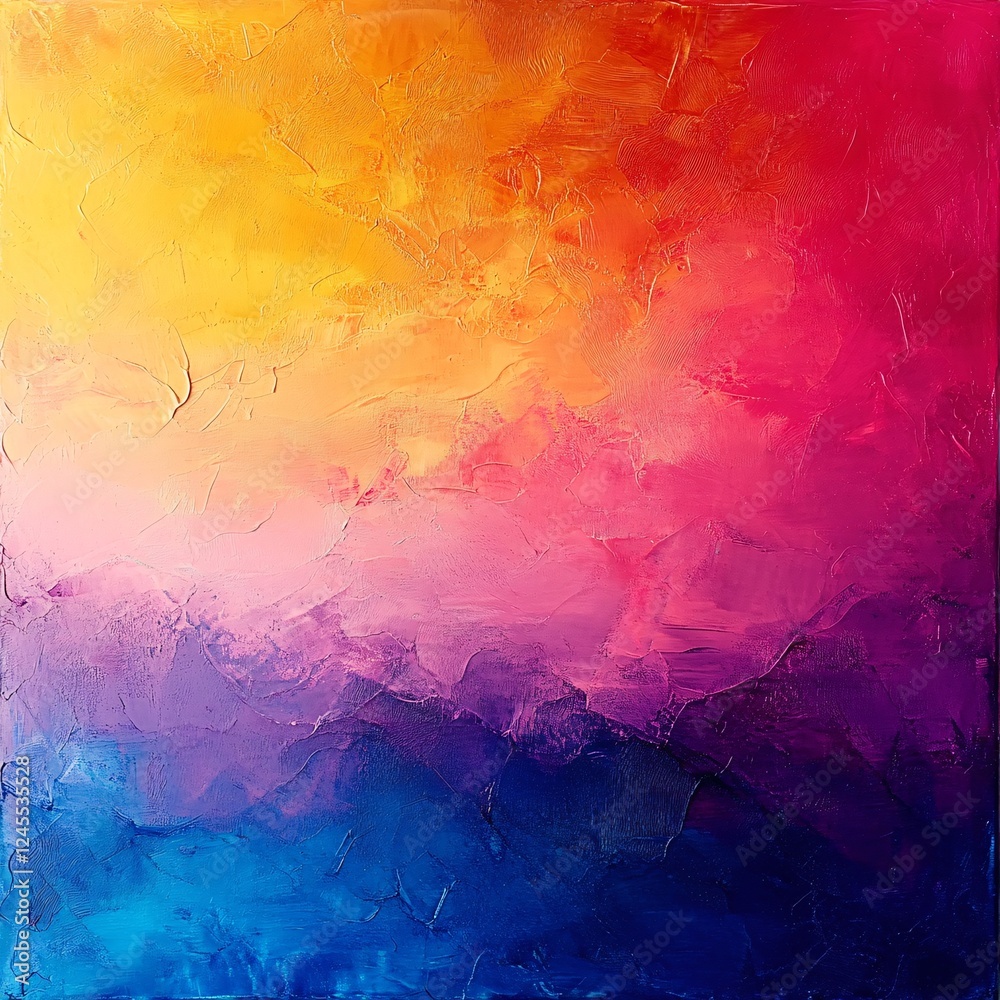 Naklejka premium Abstract Colorful Palette Knife Painting Texture