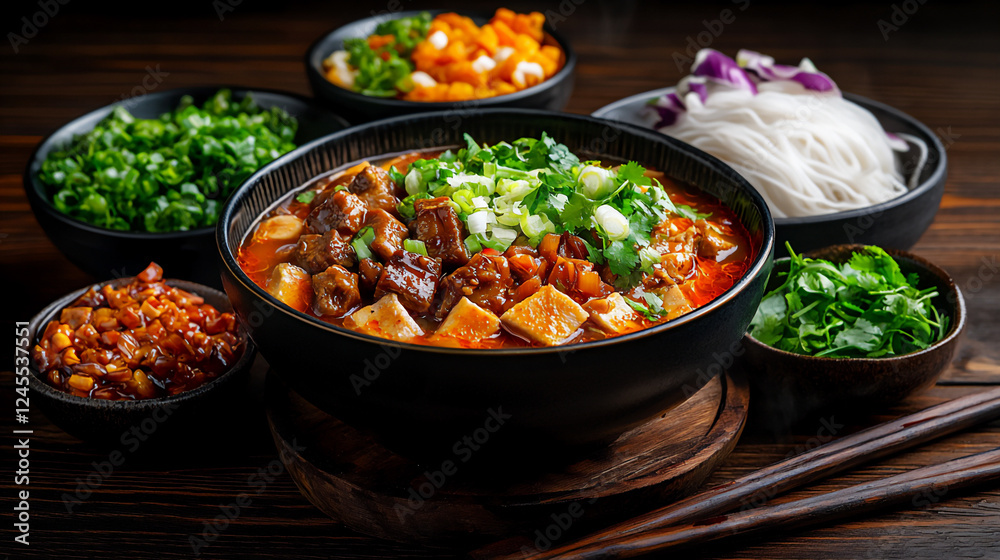cozy dinner with hot and sour soup and kung pao chicken cozy dinner with hot and sour soup and kung pao chicken