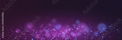 Magic light particles of light. Sparkling magical dust particles.