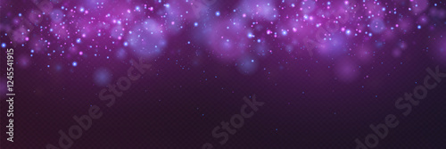 Magic light particles of light. Sparkling magical dust particles.