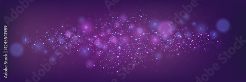 Magic light particles of light. Sparkling magical dust particles.
