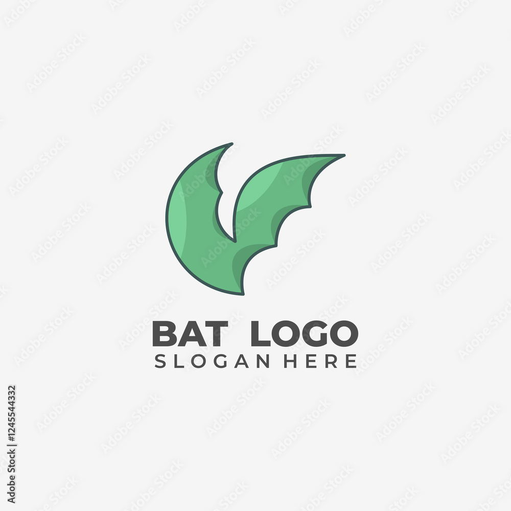 Simple 2 Wing Bat Logo For Business Identity Or Branding Simple 2 Wing Bat Logo For Business Identity Or Branding