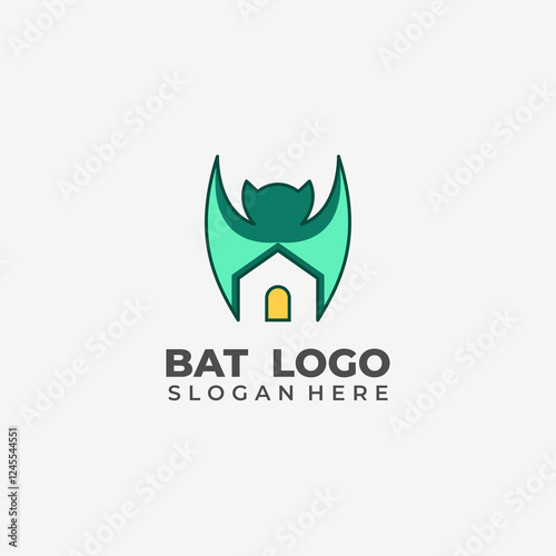 Bat Logo Combined With House Logo