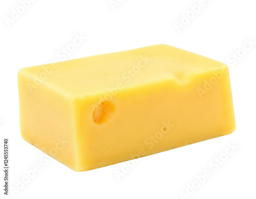 Obraz na płótnie cheese isolated on white w salonie