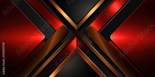 Wallpaper Mural Abstract Red Black Gold Geometric Design Background Wallpaper Torontodigital.ca