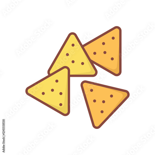 nachos icon vector design template simple and clean