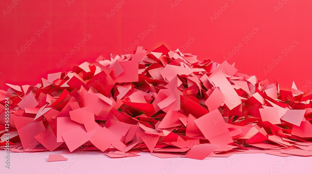 A textured arrangement of wooden blocks in various shades of red, A textured arrangement of wooden blocks in various shades of red,
