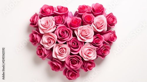 Full background of roses Valentines day festive red and pink rose background