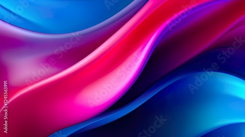 Abstract soft waves Beautiful Abstract 3D Background with Smooth Silky Shapes soft forms ..