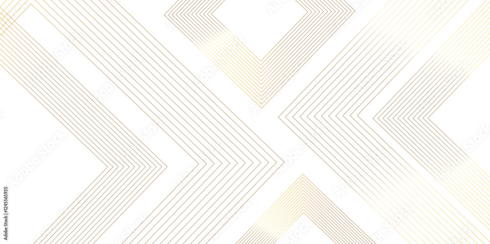 Fototapeta premium Abstract golden and white neon geometric light technology digital hi tech concept background. Vector illustration abstract graphic design banner pattern presentation background web template.
