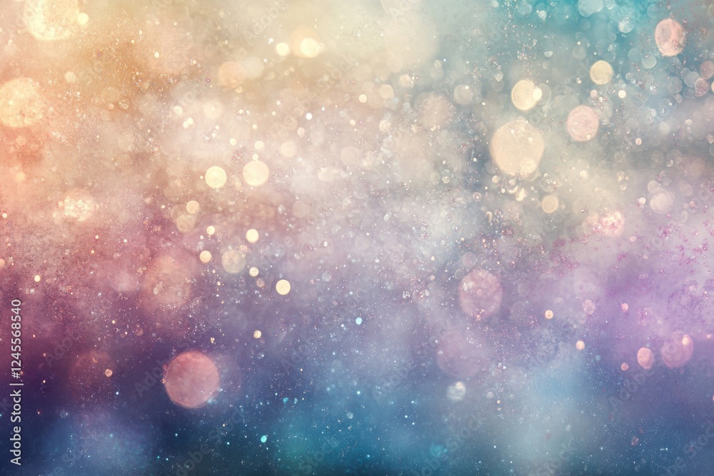 Fototapeta premium Enchanting bokeh light patterns for whimsical backgrounds in event photography and creative projects