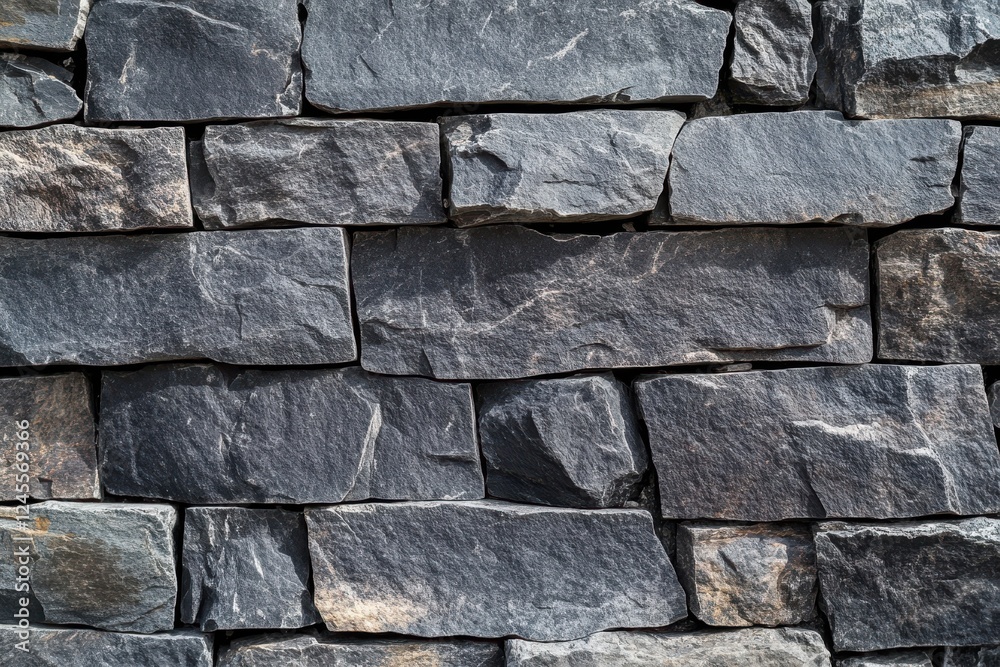 Naklejka premium Seamless dark stone texture featuring unique patterns ideal for modern interior decor and stylish background applications