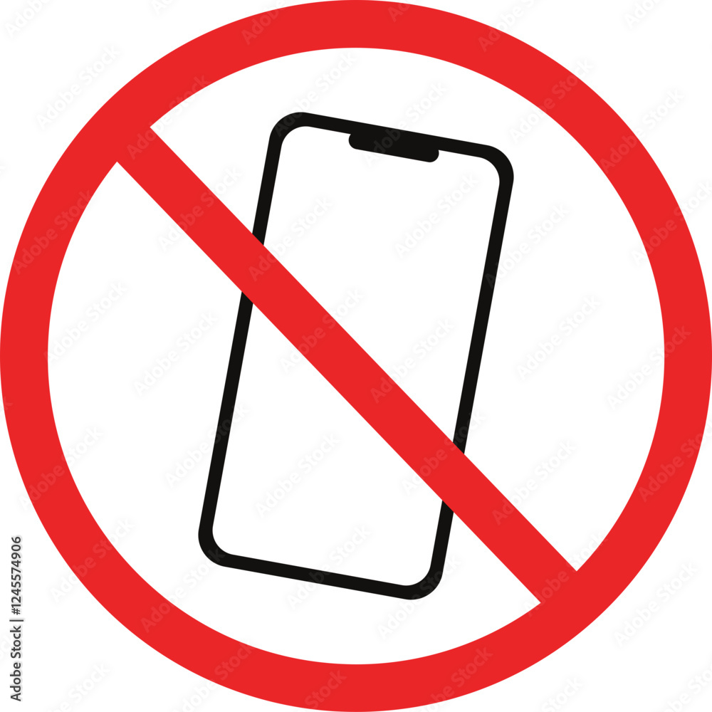 no phone Warning sign no phone Warning sign