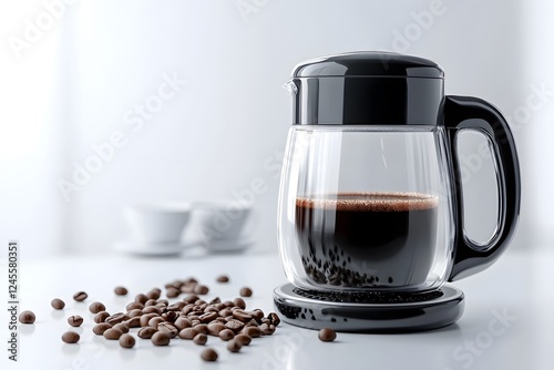 Premium Coffee Maker with Fresh Coffee Beans for Rich Brew