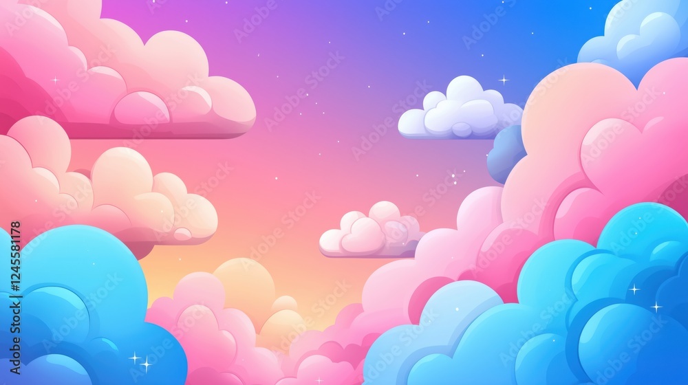 Pastel Evening Sky: Realistic Clouds & Transitions Pastel Evening Sky: Realistic Clouds & Transitions