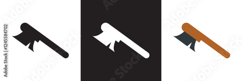 Shoe brush icon. . isolated on white and black background. vector illustration. EPS 10