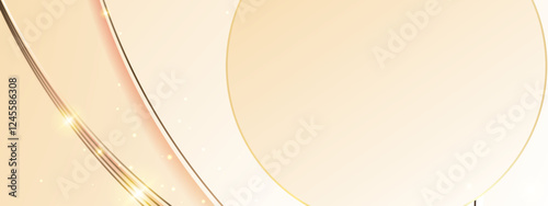 beige minimalist geometric gradient background in modern style, ideal for presentation, social media design, and digital visuals