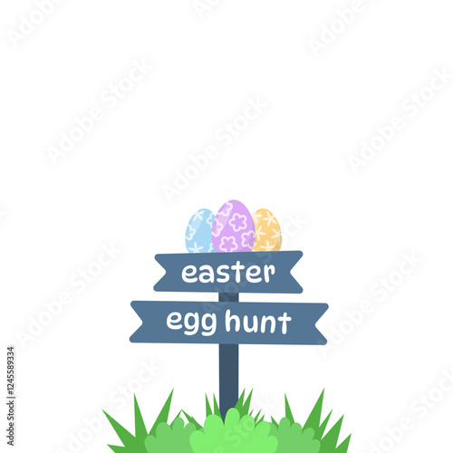 eatser egg hunt sign