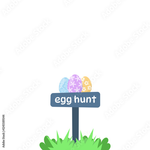 eatser egg hunt sign