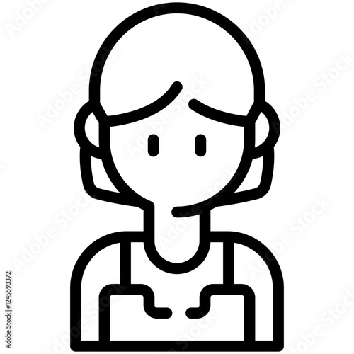 Girl Bartender Icon