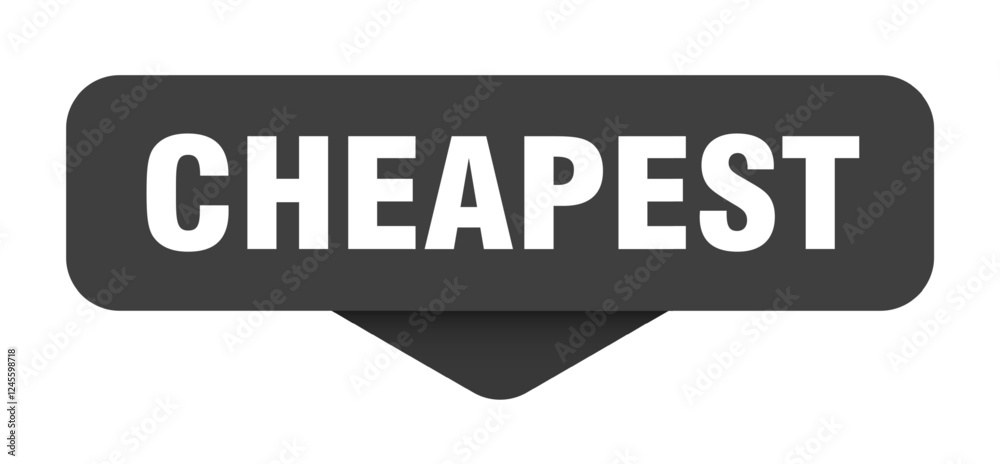 cheapest sticker. cheapest sign on transparent background cheapest sticker. cheapest sign on transparent background