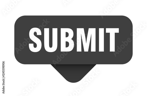submit sticker. submit sign on transparent background