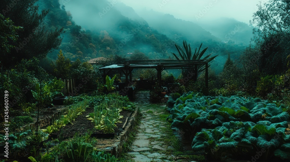 Misty Mountain Garden: A Serene Escape Misty Mountain Garden: A Serene Escape