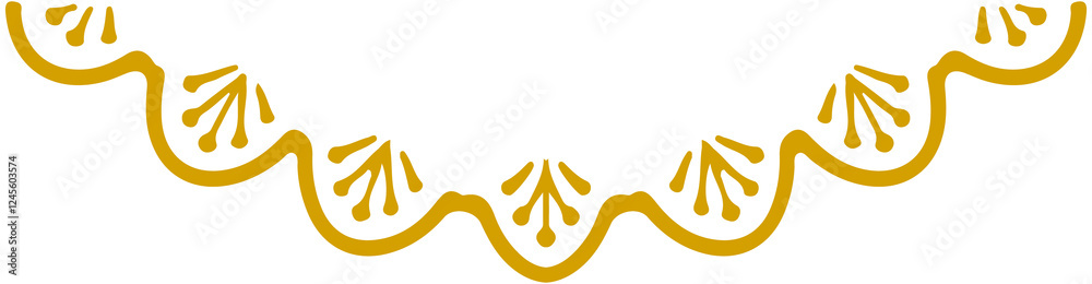 Fototapeta premium Lace divider decoration