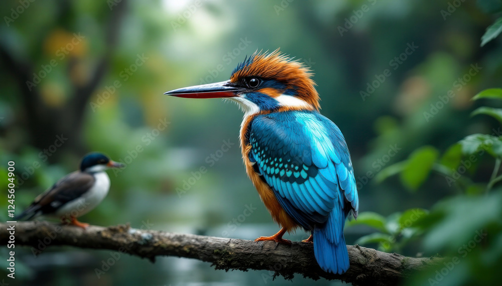 custom made wallpaper toronto digitalStunning Kingfisher Bird Photography in Lush Green Forest