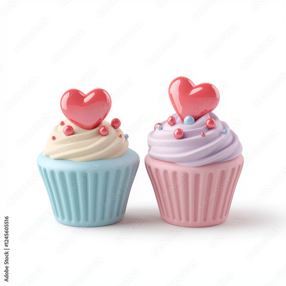 cupcake, gâteau, dessert, aliment, rose, bonbon, cupcake, glace, chocolat, anniversaire, gel, coupe, crême, gâteau, célébration, délicieux, fête, casse-croûte, bonbon, muffin, personne, cœur, valentin