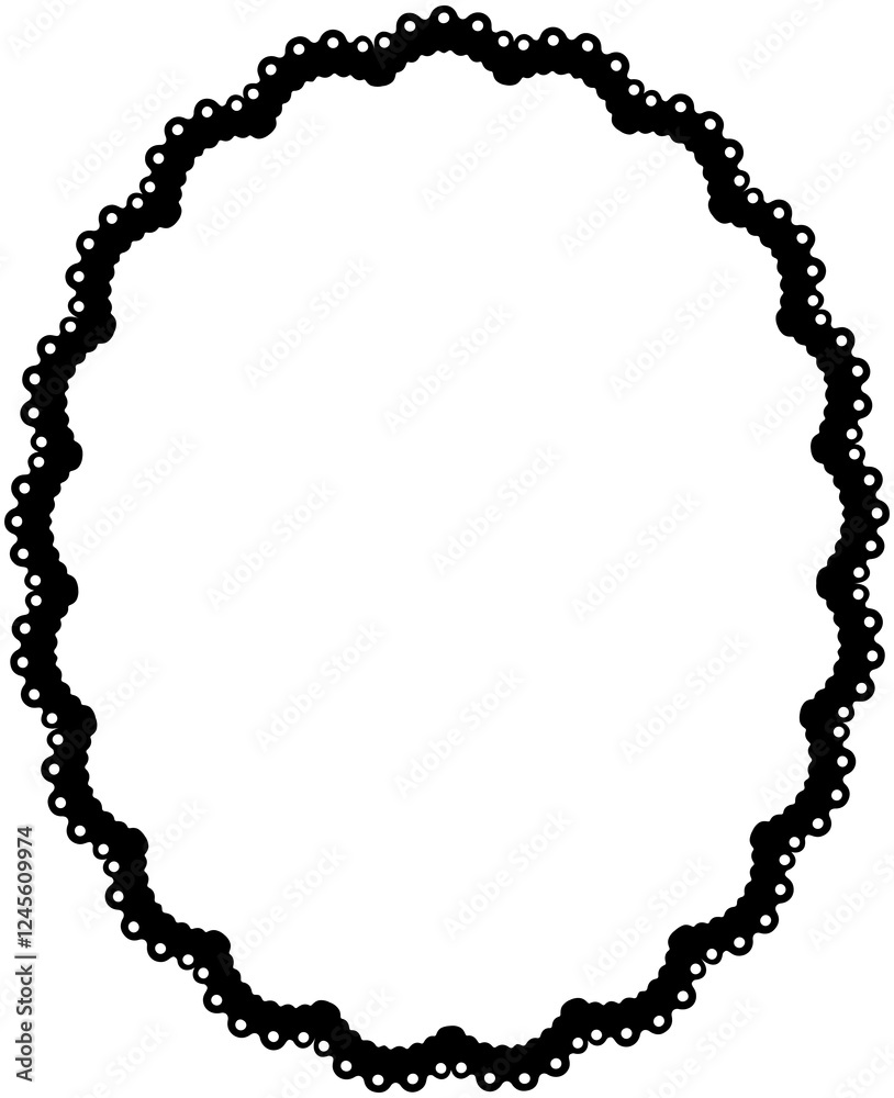 Lace border oval Lace border oval