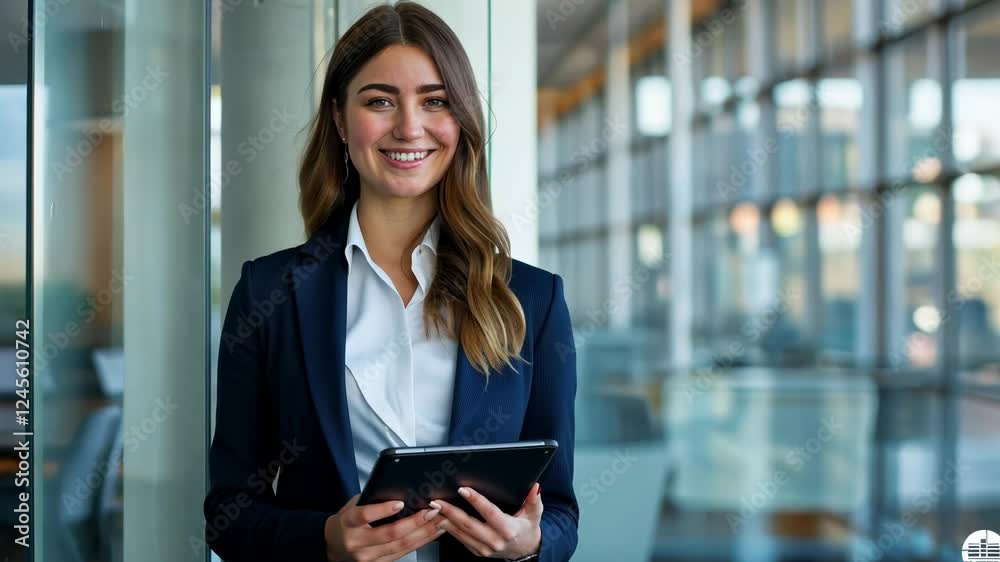 The Professional Businesswoman Smiling The Professional Businesswoman Smiling