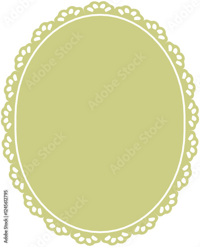 Lace border oval
