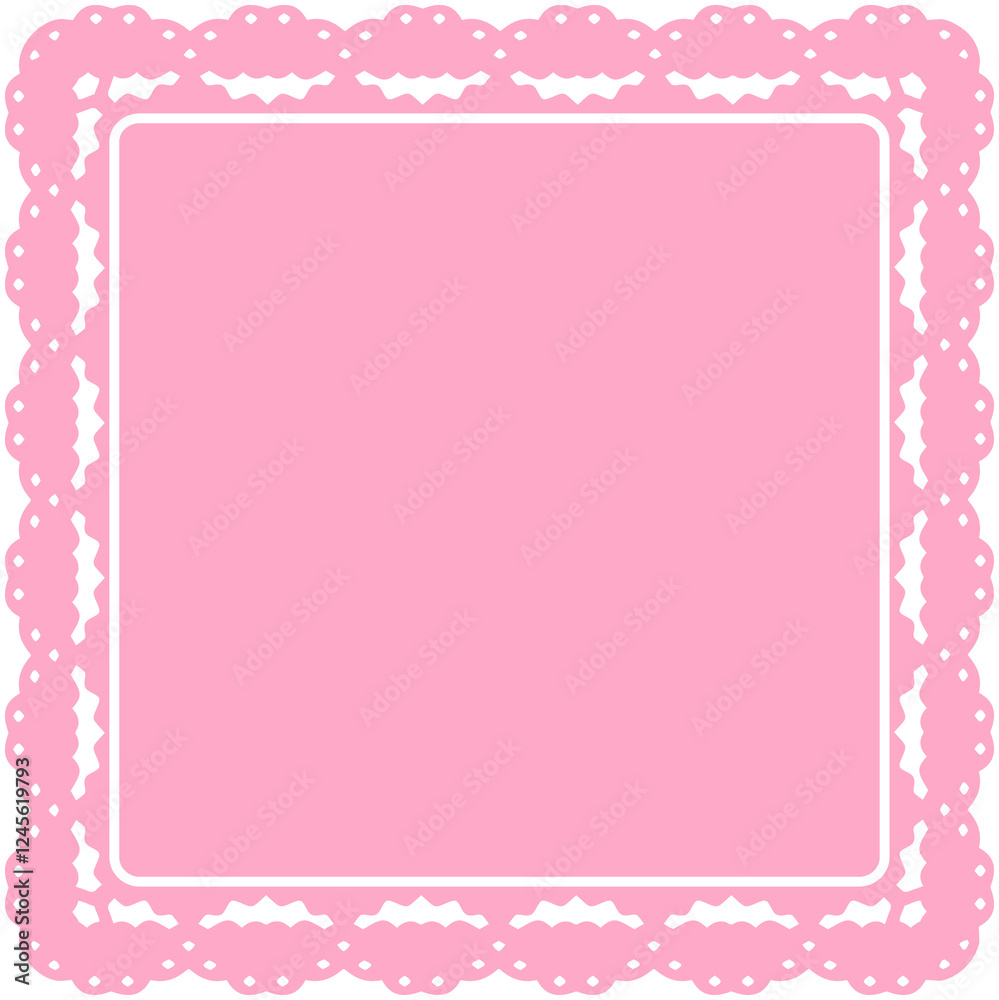 Elegant Square Lace Frame
Elegant Square Lace Frame
