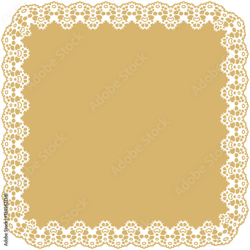 Elegant Square Lace Frame