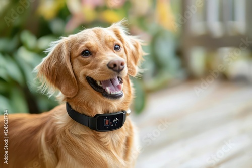 Smart pet collar that keeps track of fitness, health, and location for safety.