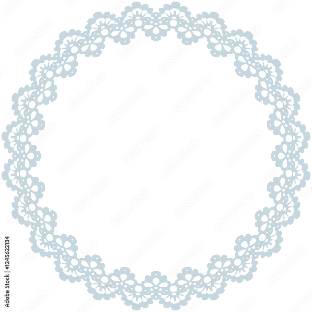 Obraz premium Lace Circle Frame