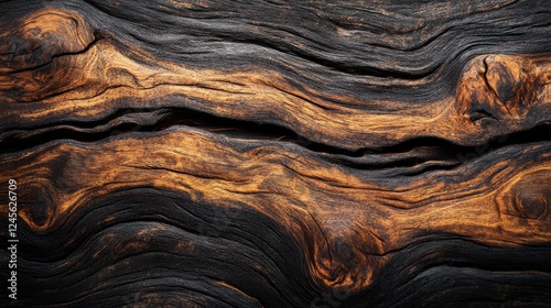 Rich wenge wood texture with deep brown and black tones for design and decoration