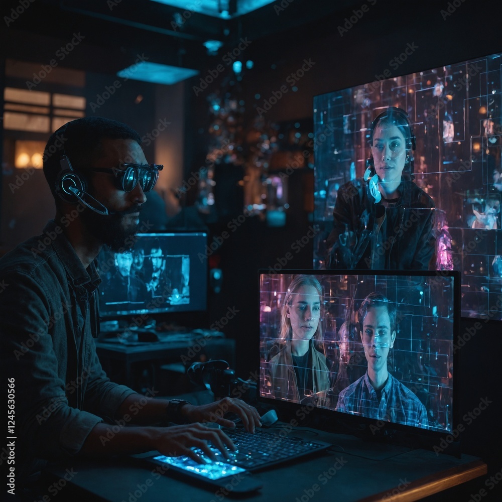 Leonardo_Kino_XL_A_holographic_video_call_between_two_people_f_0 Leonardo_Kino_XL_A_holographic_video_call_between_two_people_f_0