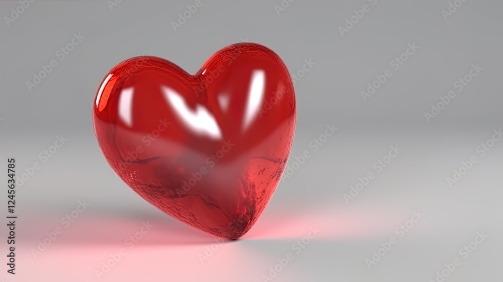 Symbol of Love and Valentine's Red heart shape isolated on white background. Symbol of Love and Valentine's Red heart shape isolated on white background.