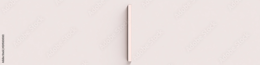 Minimalist logo featuring a single vertical line in soft pink and a light gray background Minimalist logo featuring a single vertical line in soft pink and a light gray background