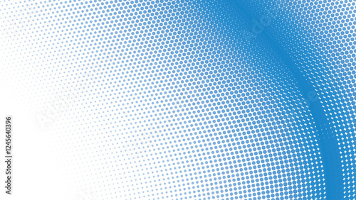 Blue halftone pattern abstract background for fabric style