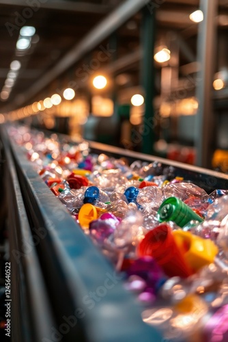 Wallpaper Mural Plastic Bottles Moving On Conveyor Belt In Factory Torontodigital.ca