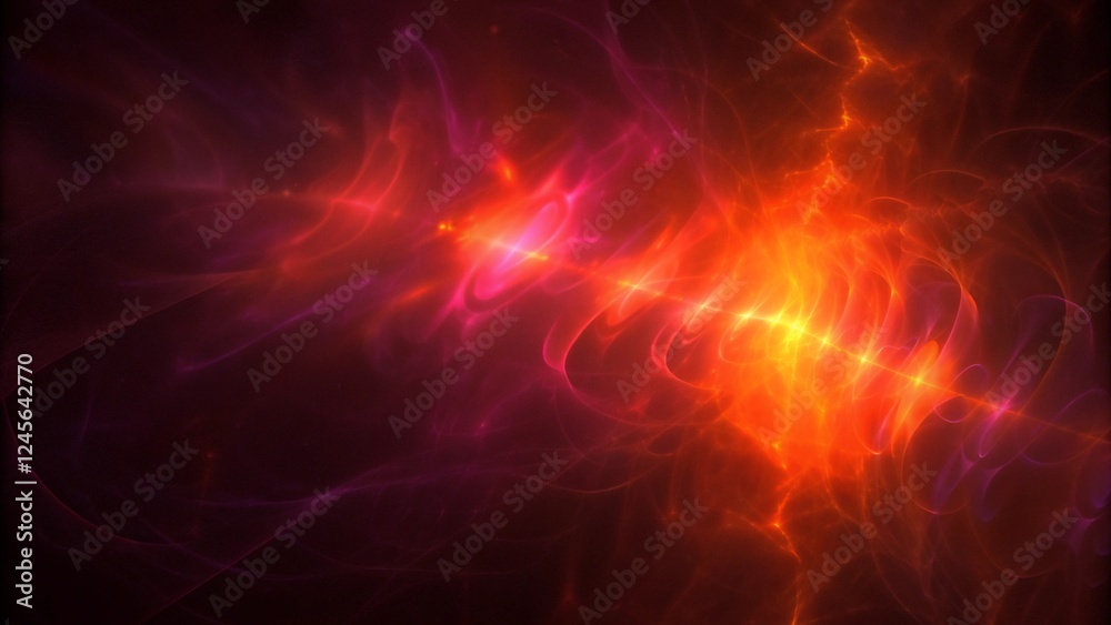 Obraz premium 3D rendering abstract colorful fractal light background, digital, energy, explosion, magic, glow, motion, swirl, fantasy, psychedelic, spectrum, futuristic, nebula, pattern, vortex